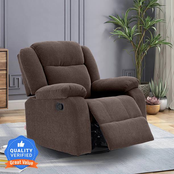 duroflex Avalon Fabric Manual Swivel & Rocker Recliner