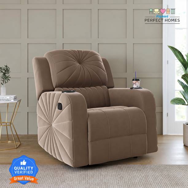 Flipkart Perfect Homes Fabric Manual Recliner