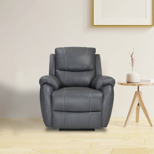 LEE AVANZE Half-leather Powered Swivel Recliner