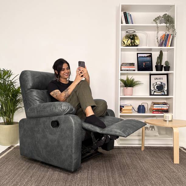 Jordyblue Wayde Suede Fabric Manual Recliner