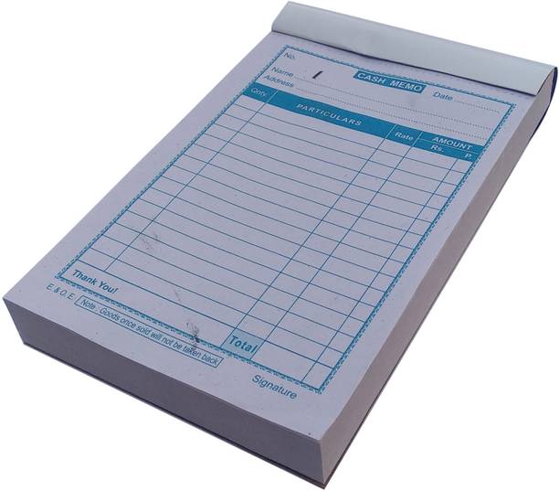 RTC Cash Memo Cash Memo 1-Part Duplicate Book