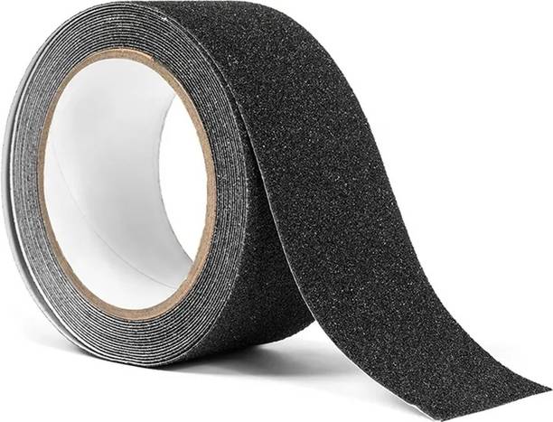 Bluwings Waterproof Anti Slip Adhesive Tape Safety Stair Floor Grip Tape Sticker GripTape 50 mm x 5 m Black Reflective Tape