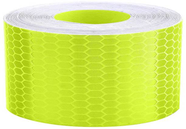 D-fix High Intensity Radium Reflective Tape For car Bike and commercial vehicles 48 mm x 3 m Green Reflective Tape