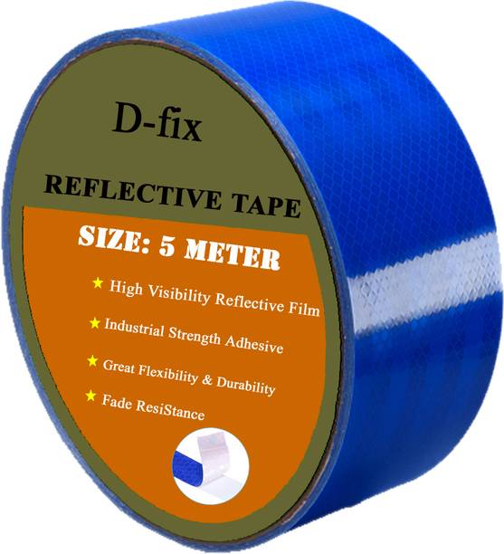 D-fix 2-Inch-High Intensity Waterproof Warning Reflective Radium Tape 48 mm x 3 m Blue Reflective Tape