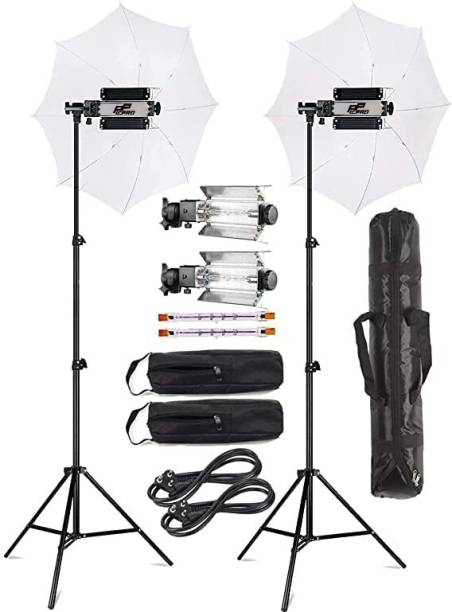 PICPRO Porta light With 9 feet Light Stands, Porta Light for Video&Still Photography White Reflector Umbrella