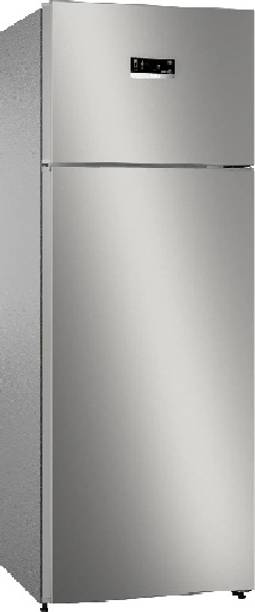 BOSCH 390 L Direct Cool Double Door Top Mount 3 Star Refrigerator  (SPARKY STEEL, CTC39S03NI)