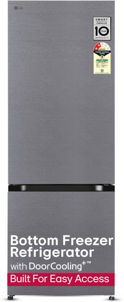 LG 340 L Frost Free Double Door Bottom Mount 2 Star Refrigerator  with Wi-Fi Convertible Refrigerator with Door Cooling+ and Express Freeze