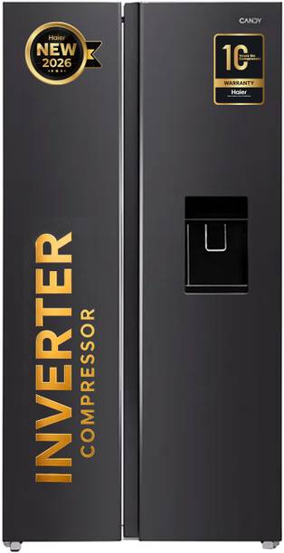 CANDY 534 L Frost Free Side by Side 3 Star Refrigerator with Water Dispenser, 360 degree Magic Cooling for Uniform Freshness, Dual Fresh Drawers for freshness, 2026 Model