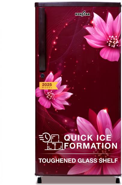 Kenstar 183 L Direct Cool Single Door 3 Star Refrigerator  with Large Vegetable Basket and Toughened Glass Shelves