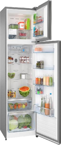 BOSCH 390 L Direct Cool Double Door Top Mount 3 Star Refrigerator (SPARKY STEEL, CTC39S03NI)