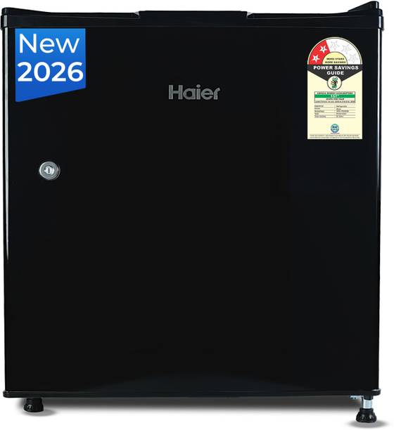 Haier 50 L Direct Cool Single Door 2 Star Refrigerator  with Freezer Box, Easy & Safe Clean back, LED Light, Lock & Key for Safety