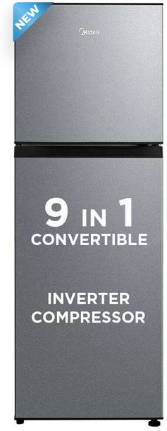 Midea 233 L Frost Free Double Door Top Mount 2 Star Convertible Refrigerator