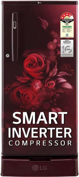 LG 185 L Direct Cool Single Door 4 Star Refrigerator with Base Drawer with Smart Inverter Compressor & Smart Connect