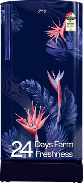 Godrej 183 L Direct Cool Single Door 3 Star Refrigerator  with Jumbo Vegetable Tray and Toughened Glass Shelves