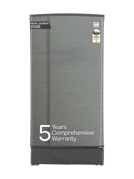 Godrej 180 L Direct Cool Single Door 1 Star Refrigerator  with 20L Jumbo Vegetable Tray Advanced Capillary Technology 2.5L Bottle Space (Steel Grey, R