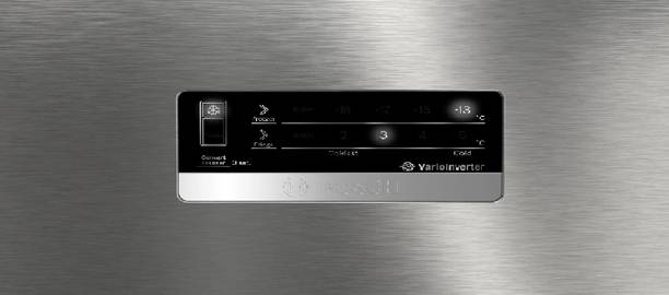 BOSCH 390 L Direct Cool Double Door Top Mount 3 Star Refrigerator  (SPARKY STEEL, CTC39S03NI)