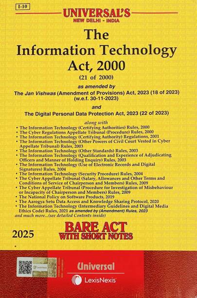 The Information Technology Act 2000 Along With Allied Rules And Short Notes (Paperback In English By Universal's)