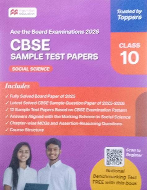 Macmillan CBSE Sample Test Paper Social Science Class 10