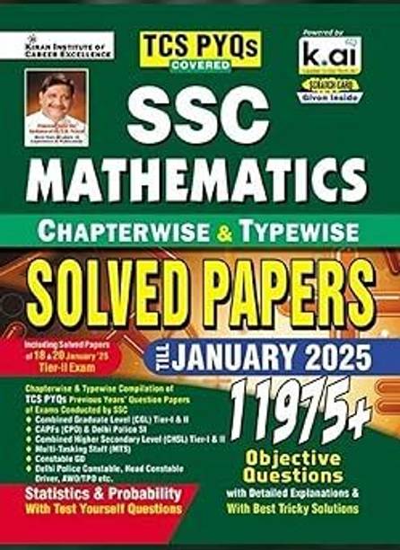 SSC Mathematics Chapterwise Solved Papers Till January 2025, 11975+ Questions With Solutions, TCS PYQs Covered For CGL, CHSL, MTS, Delhi Police