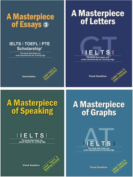 A Masterpiece Of Essay 3, A Masterpiece Of Letters, A Masterpiece Of Speaking & A Masterpiece Of Graphs (Combo Set Of 4 Bestseller IELTS Books)