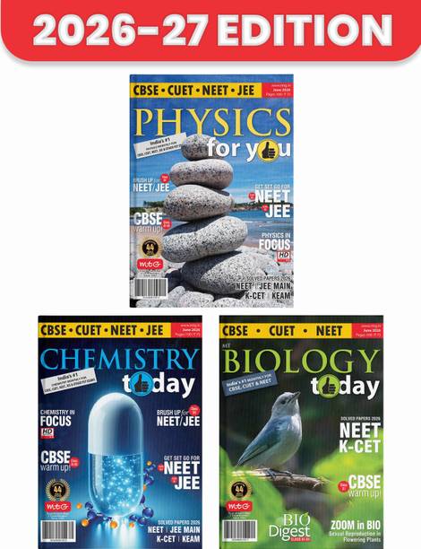 MTG Monthly Magazines Of June 2026 - Physics For You, Chemistry Today, Biology Today For NEET Exam 2026
