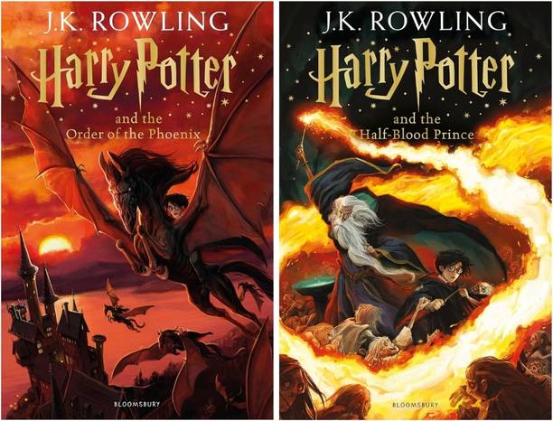 Combo Of 2 Books : Harry Potter And The Order Of The Phoenix + Harry Potter And The Half-Blood Prince