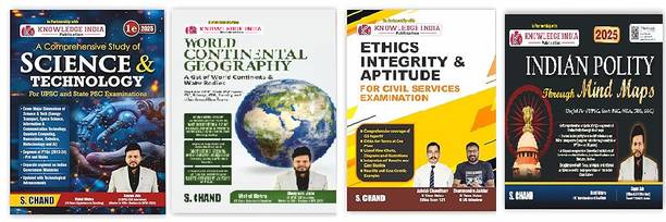 COMBO World Continental Geography & Indian Polity Through Mind Maps & Ethics Integrity & Aptitude & A Comprehensive Study Of Science & Technology New Book 2025