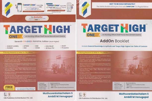 Target High One Nursing Officer / Staff Nurse Recruitment Exams With Free Addon Booklet [7 Th Edition]
