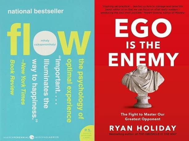 Flow, Ego Is The Enemy (Set Of 2 Bestseller Books)