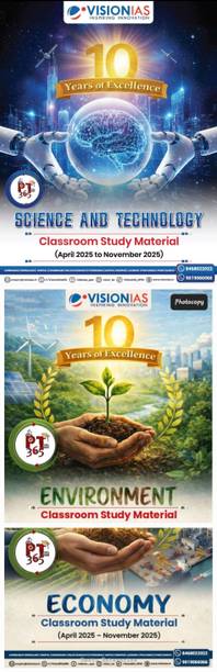 Vision Ias Pt365 2026 Economy Environment & Science & Technology Bk/wh Photocopy