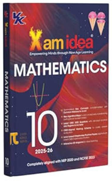 Xam Idea Class 10 Mathematics (2025-26)| Latest CBSE Syllabus | NEP 2020 & NCFSE 2023 Aligned | New Age Mind Maps & Practice Papers | Interactive 3D Diagrams Paperback – 1 June 2025