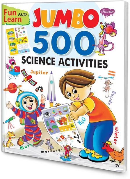 Jumbo 500 Science Activities books for kids : Science activity books for kids, Activiry books for kids, Educational activity books for kids