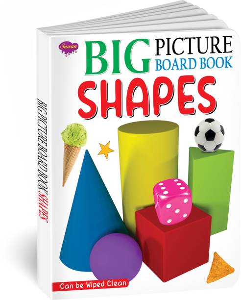 Big Picture Board Book Shapes | Can Be Wiped Clean