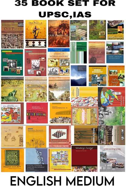 NCERTSHOP NCERT Class 6 To12th Books For UPSC Exam (Prelims, Mains), IAS, Civil Services, IFS, IES And Other Exams [Paperback] For 2025 Exam (Set Of 35 Books) (Paperback Binding, NCERT) (English Medium)