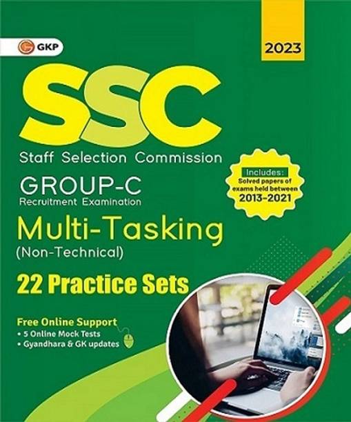 SSC 2023 : Group C Multi-Tasking (Non Technical) - 22 Practice Sets - English- 2023