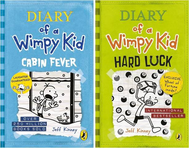 Jeff Kinney Book Combo Set : Cabin Fever + Hard Luck - Combo Of 2 Books Set
