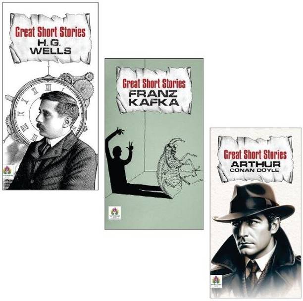H.G. Wells + Franz Kafka + Arthur Conan Doyle | Best Short Stories | Easy English | Famous Writers | Simple Words | Good Stories | Memorable Fiction | Must-Read Books | Smart Storytelling | Inspiring Stories | Meaningful Reads | Famous Authors | Learn From Stories | Helpful Books (Set Of 3 Books)