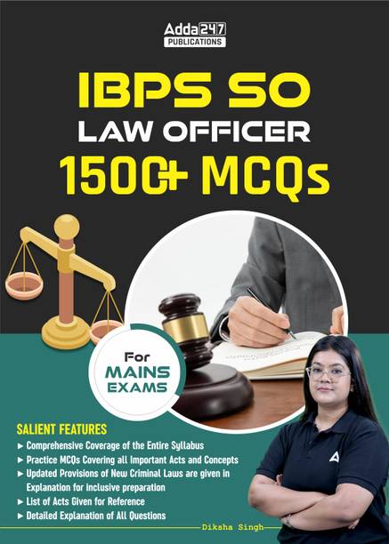 IBPS SO LAW Officer With 1500+ MCQs For MAINS Exams