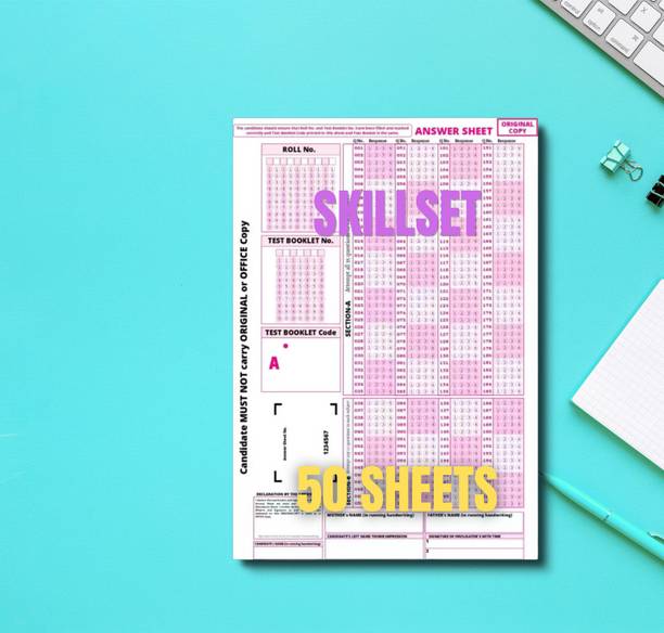 OMR Practice Sheet Booklet Pack Of 50 | NEET OMR Sheet 2026 Pattern