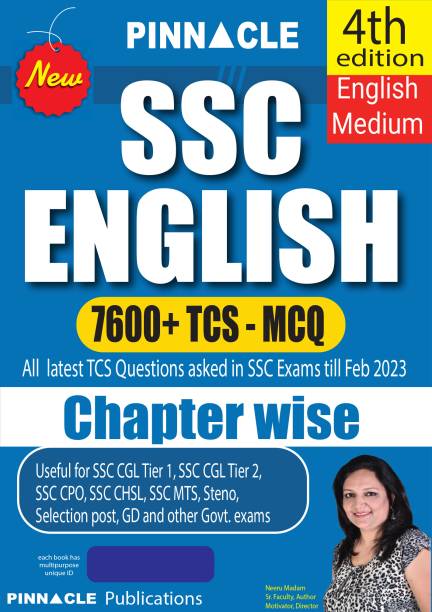 SSC English 7600 TCS MCQ Chapter Wise With Detailed Explanation 4th Edition English Medium