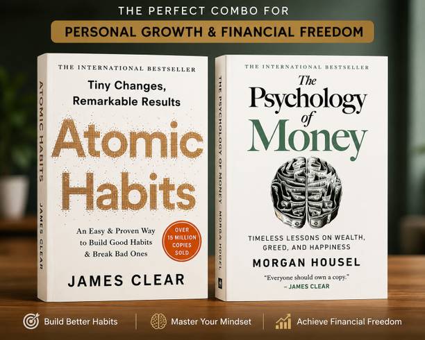 Atomic Habits & The Psychology Of Money Combo Pack | Bestseller Self-Help & Finance Books | Paperback Set Of 2