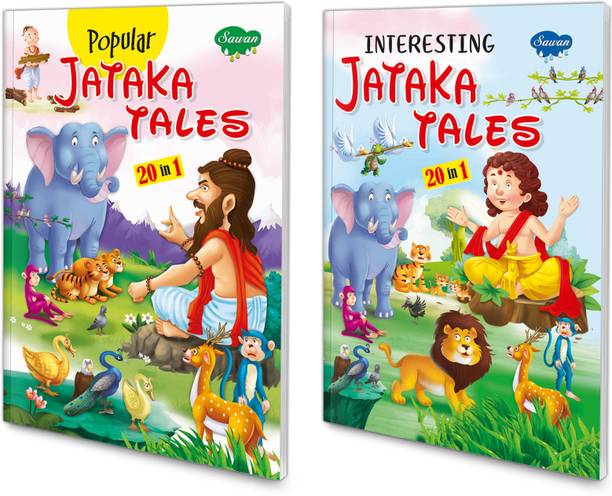 Popular Jataka Tales and Interesting Jataka Tales book for kids (20 in 1 Series) : Storytelling books for kids, Storybook for kids, tales book for kids | Set of 2 Story Books for kids.