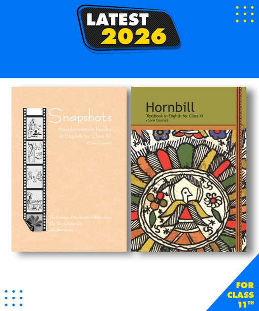 NCERT English Medium Books For Class 11(Hornbill,Snapshots) |New Latest Edition For 2025-2026 | Set Of-2 Combo