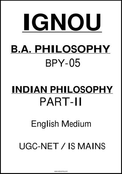 Ignou BA BPY-05-Indian Philosophy Part-II Printed Notes In English For IAS Mains 2024