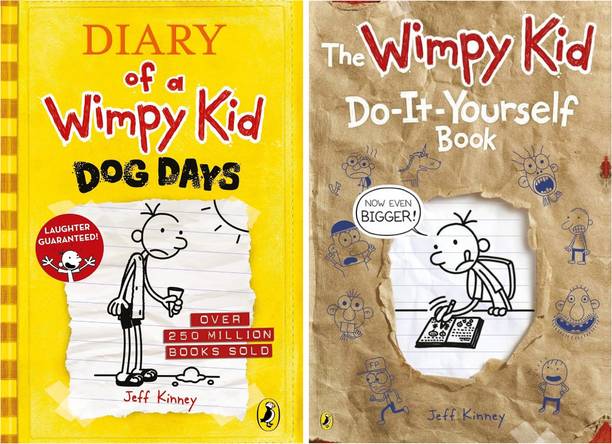Set Of 2 (Two) Books Of Diary Of A Wimpy Kid : Dog Days, Do It Yourself Book