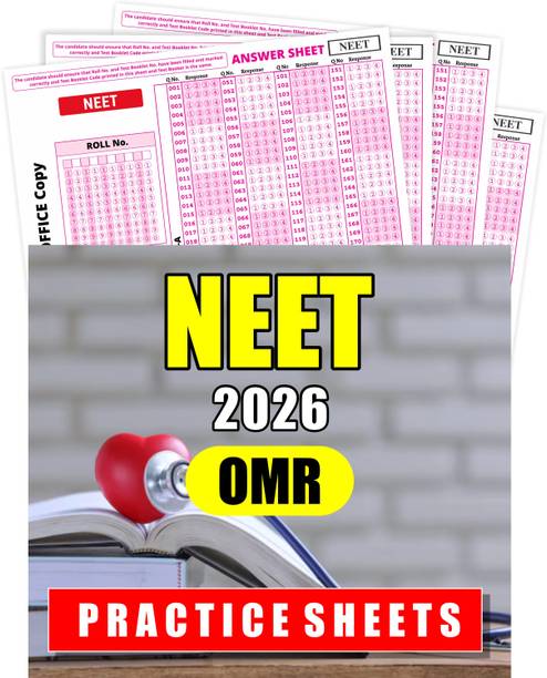 OMR Sheets For Practise NEET Exam 2026, 180 MCQ's With NTA Latest NMC Pattern, Mock Test Practice & Exam Preparation - Pack Of 55