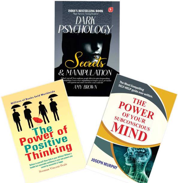 Set Of 3 Book-Dark Psychology And Manipulation+The Power Of Your Subconscious Mind+The Power Of Positive Thinking-English Paperback-2026