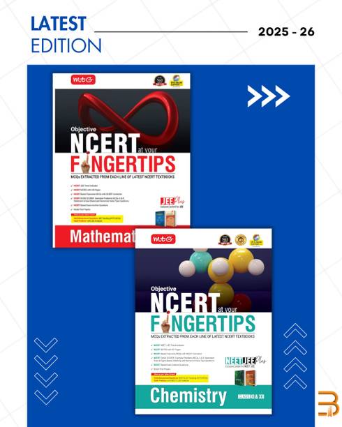 Objective NCERT At Your FINGERTIPS Chemistry And Mathematics (Pack Of 2)- NCERT NEET/JEE Trend Indicator Notes With HD Pages Exam Archive & MCQs | NEET-JEE Books (Based On NCERT Latest Pattern For 2025 Exam) [Paperback] MTG Editorial Board