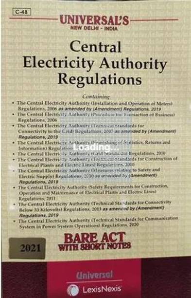 Universal’s Central Electricity Authority Regulations (Bare Act With Short Notes), 2021 Edition (Paperback, Universal's)