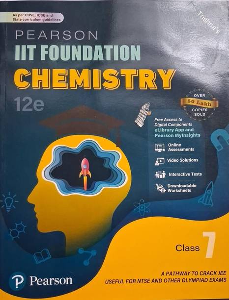 Original Book Pearson IIT Foundation Chemistry Class 7 Book Cover | JEE & Olympiad Preparation